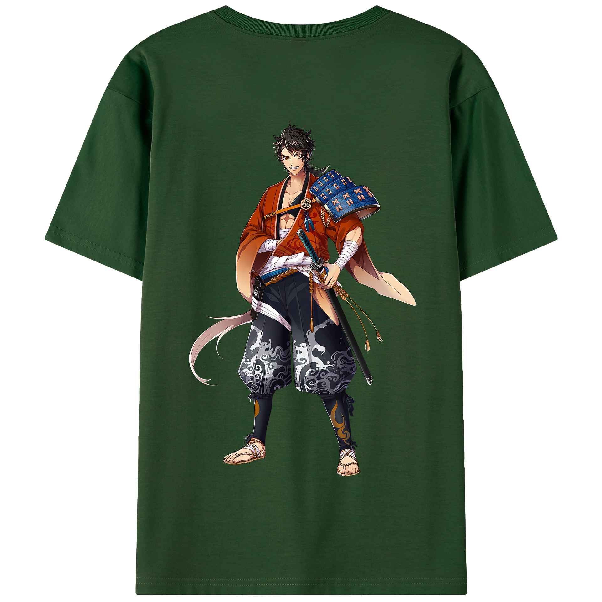 （画像用） 刀剣乱舞 Touken Ranbu 綿100％半袖Tシャツ（背面プリント）
